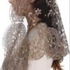 8 Elegant Icon of the Virgin Mary Lace Church Head Covering