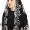 Sacred Holy Spirit & Cross Embroidered Lace Church Head Covering