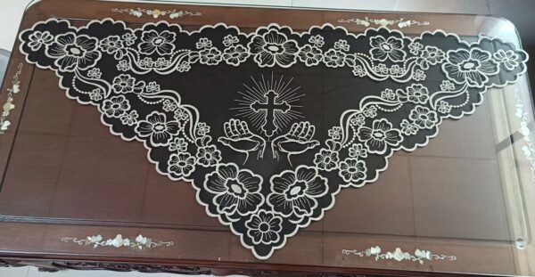 WhatsApp Image 2026-01-13 at 22.28.35 (1) Sacred Cross & Praying Hands Embroidered Lace Church Head Covering