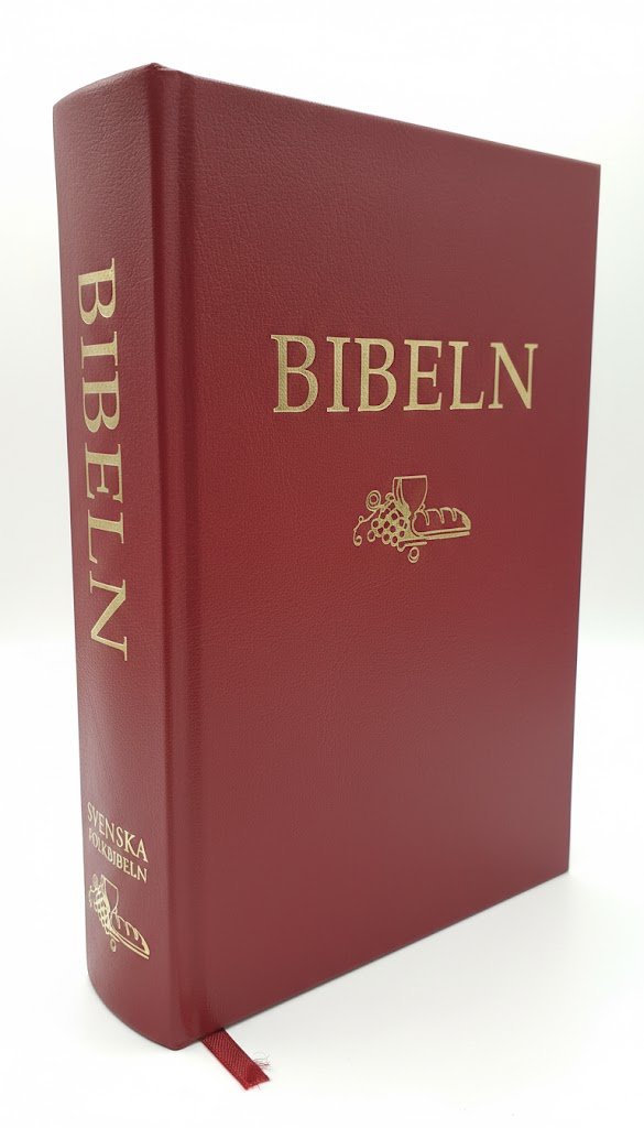 Bibeln – Swedish Folkbibeln (Medium Format, Red Hardcover)