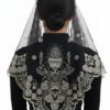 Sacred Eucharistic Chalice & Monstrance Embroidered Lace Church Head Covering