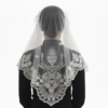 Sacred Eucharistic Chalice & Monstrance Embroidered Lace Church Head Covering