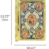 Orthodox Bible Book Cover, Zinc Alloy,Large Size 35x27 cm