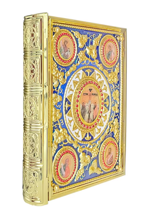 Orthodox Bible Book Cover, Zinc Alloy,Large Size 35x27 cm