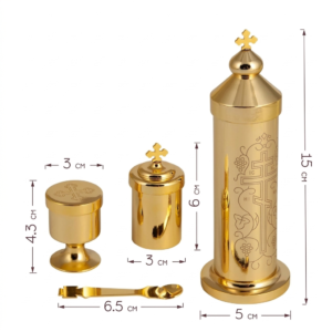 Orthodox Christian Gold-Plated Tabernacle – Sacred Liturgical Reservation House