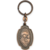 Sacred Madonna & Child Icon Keychain- Gold & Bronze Set