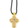 Orthodox Heritage Embellished Cross Pendant Necklace