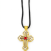 Orthodox Heritage Embellished Cross Pendant Necklace