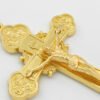 Custom Gold-Plated Jesus Cross Keychain - Christian Souvenir & Religious Gift