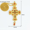 Gold-Plated Bishop & Priest Pectoral Cross – Ornate Orthodox
