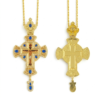 Gold-Plated Bishop & Priest Pectoral Cross – Ornate Orthodox