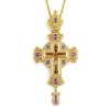Gold-Plated Bishop & Priest Pectoral Cross – Ornate Orthodox