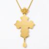 Sovereign Russian Orthodox Filigree Pectoral Cross with Multi-Tonal Gemstones