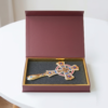 Gold & Silver Plated Orthodox Hand Cross – Ornate Jeweled Jesus Crucifix for Church Ceremonies, Liturgical Blessings, and Religious Parades