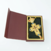 Luxury Gold-Plated Orthodox Cross Pendant Necklace with Jesus Icon