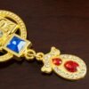 Luxury Gold-Plated Orthodox Cross Pendant Necklace with Jesus Icon