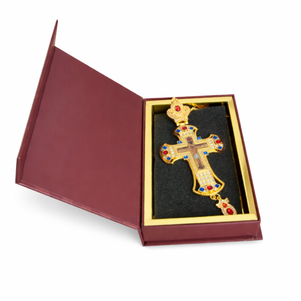 Large Orthodox Jesus Crucifix Cross Necklace – Gold/Silver Plated Resin Pendant